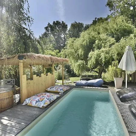 빌라 Du Bois - & Piscine Lignan-de-Bordeaux